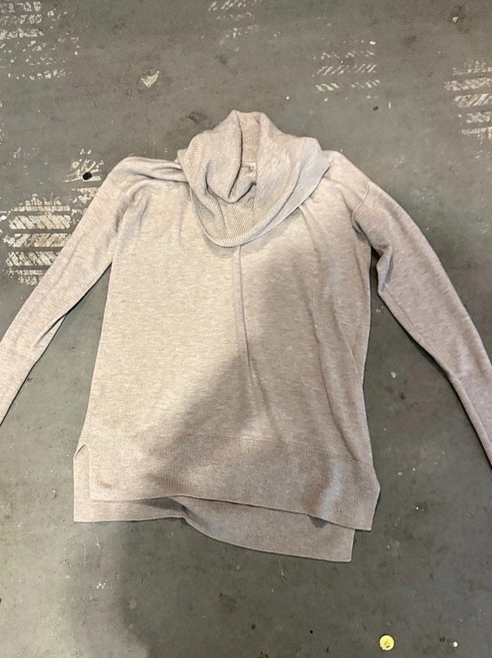 LOFT Cowl Neck Sweater in beige